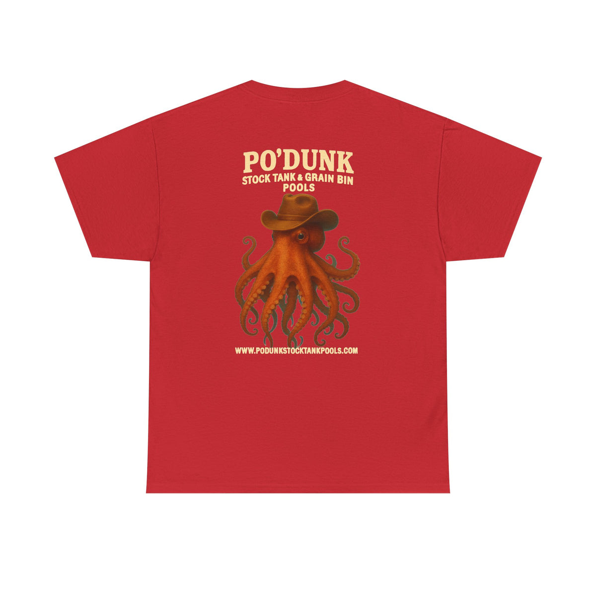 Angry Leon the Octopus Unisex Heavy Cotton Tee