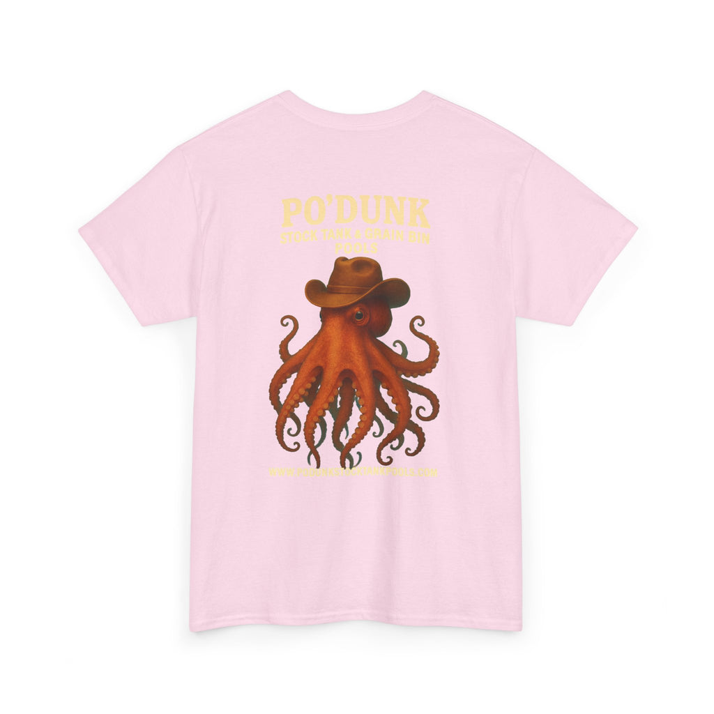 Angry Leon the Octopus Unisex Heavy Cotton Tee
