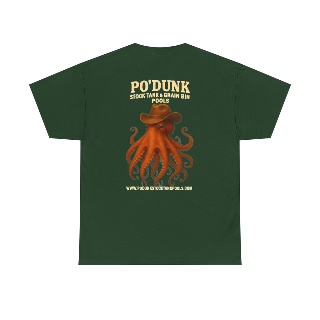 Angry Leon the Octopus Unisex Heavy Cotton Tee