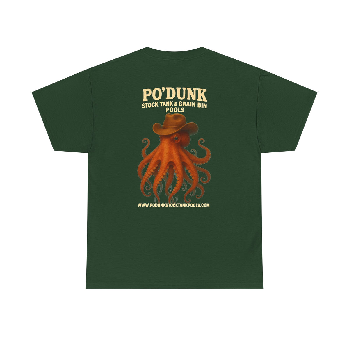 Angry Leon the Octopus Unisex Heavy Cotton Tee