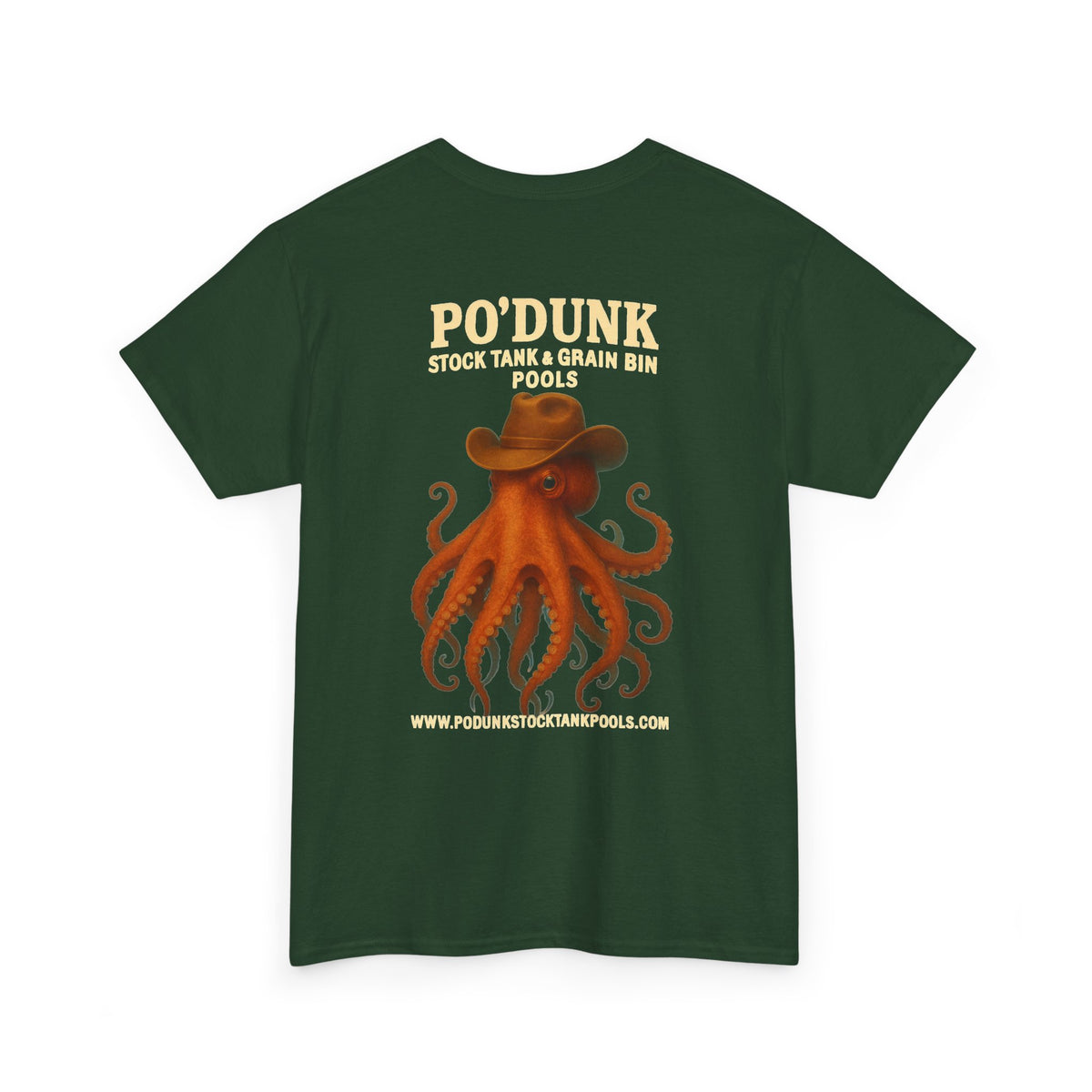 Angry Leon the Octopus Unisex Heavy Cotton Tee