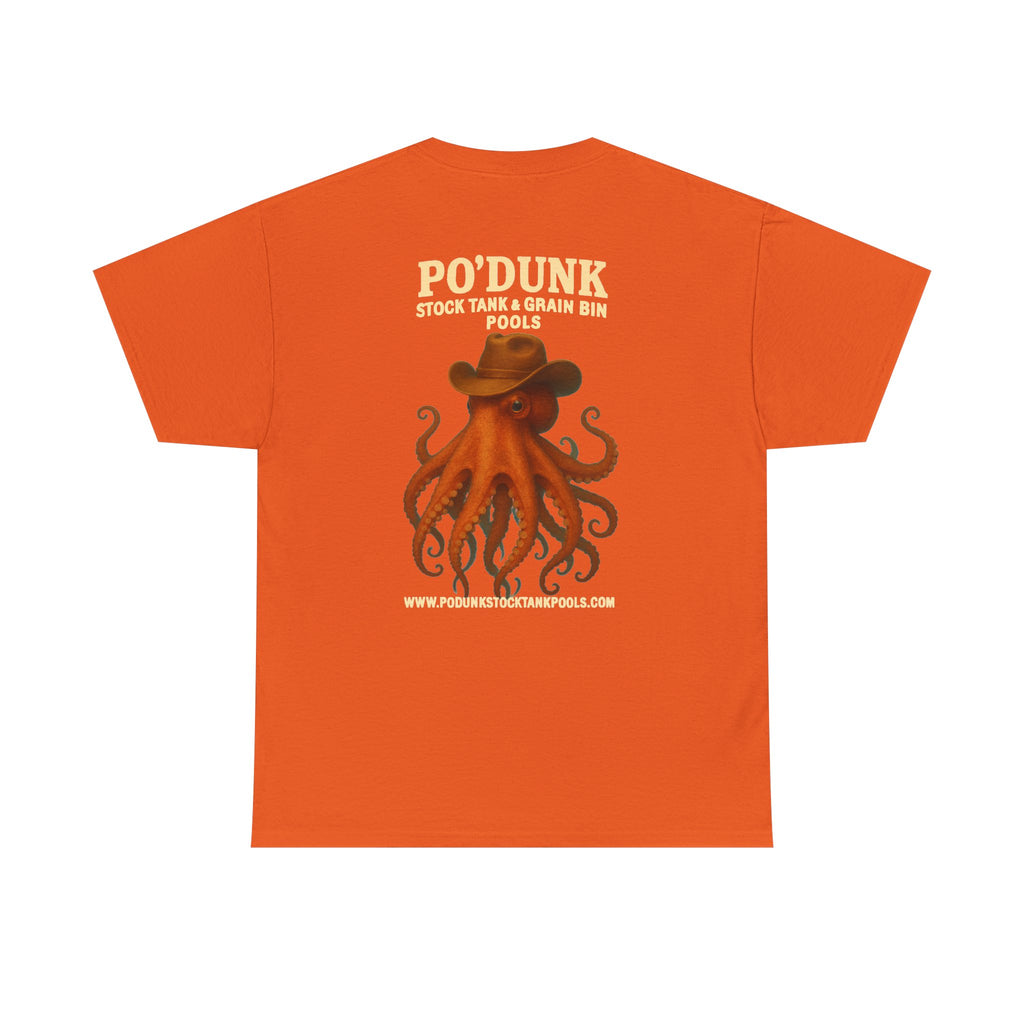 Angry Leon the Octopus Unisex Heavy Cotton Tee