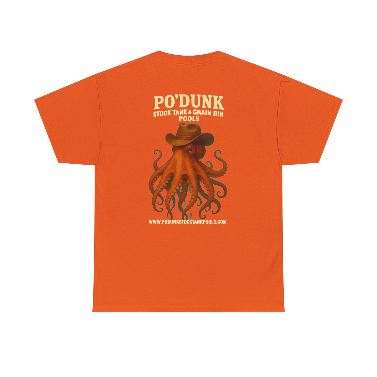 Angry Leon the Octopus Unisex Heavy Cotton Tee