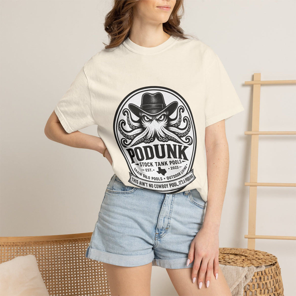 Podunk pools Unisex Garment-Dyed T-shirt