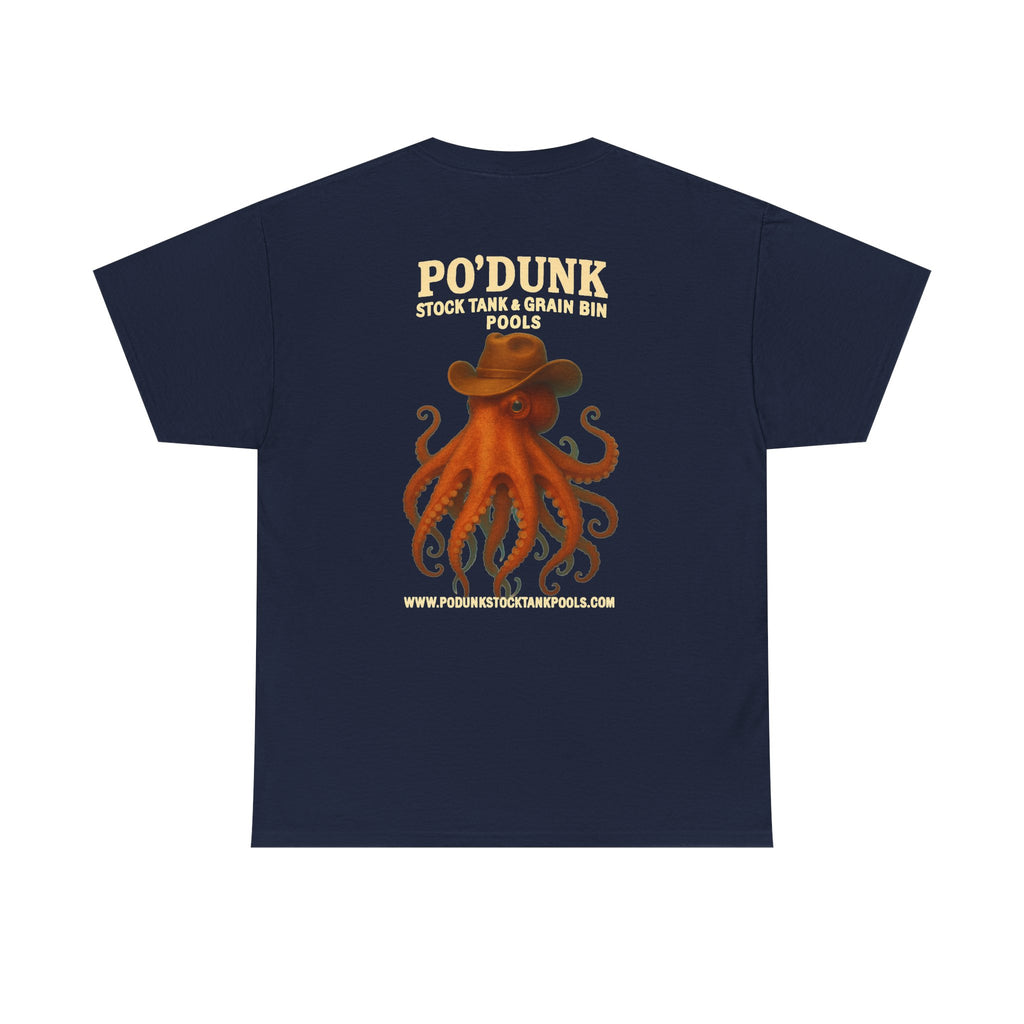 Angry Leon the Octopus Unisex Heavy Cotton Tee