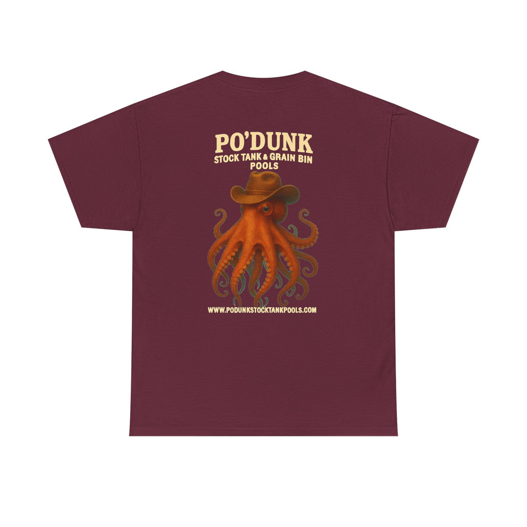 Angry Leon the Octopus Unisex Heavy Cotton Tee