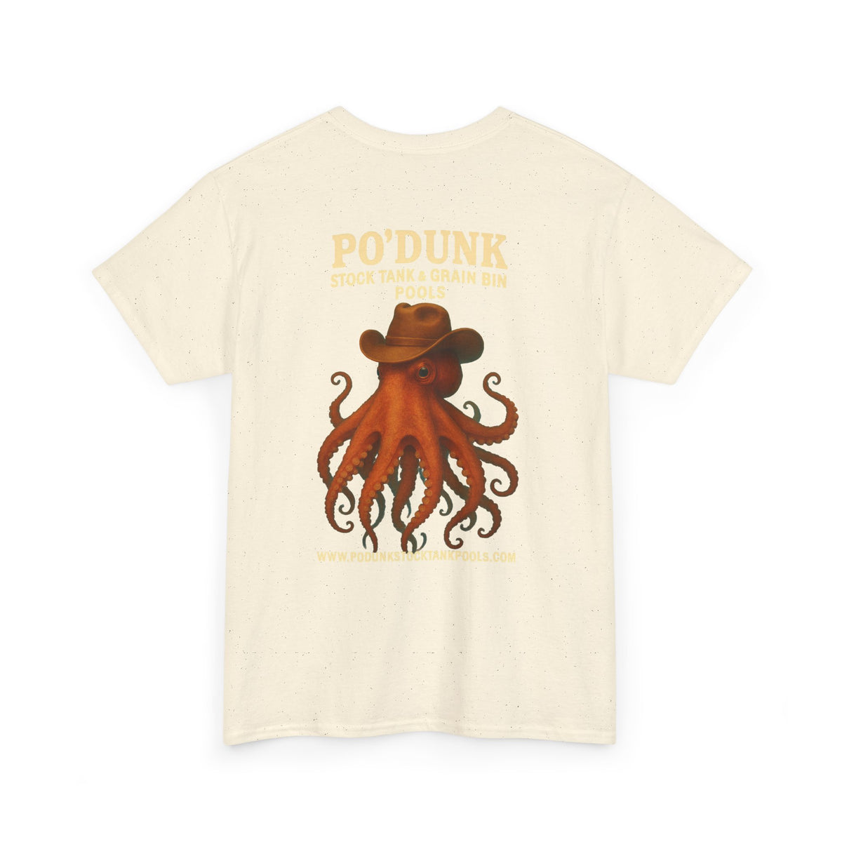 Angry Leon the Octopus Unisex Heavy Cotton Tee