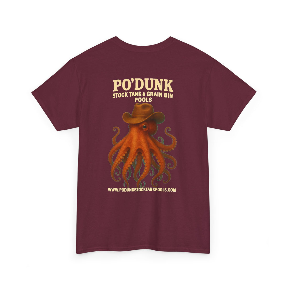Angry Leon the Octopus Unisex Heavy Cotton Tee