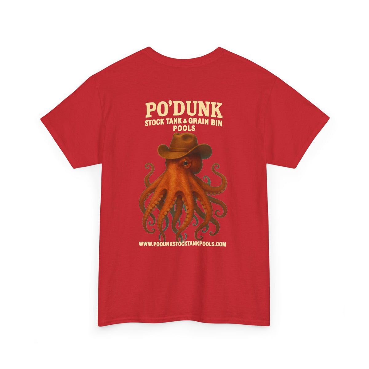 Angry Leon the Octopus Unisex Heavy Cotton Tee