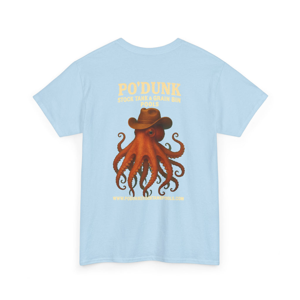 Angry Leon the Octopus Unisex Heavy Cotton Tee
