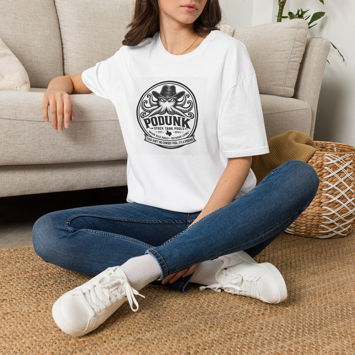Podunk Stock Tank Pools T‑Shirt — Vintage Octopus Ranch Logo Tee