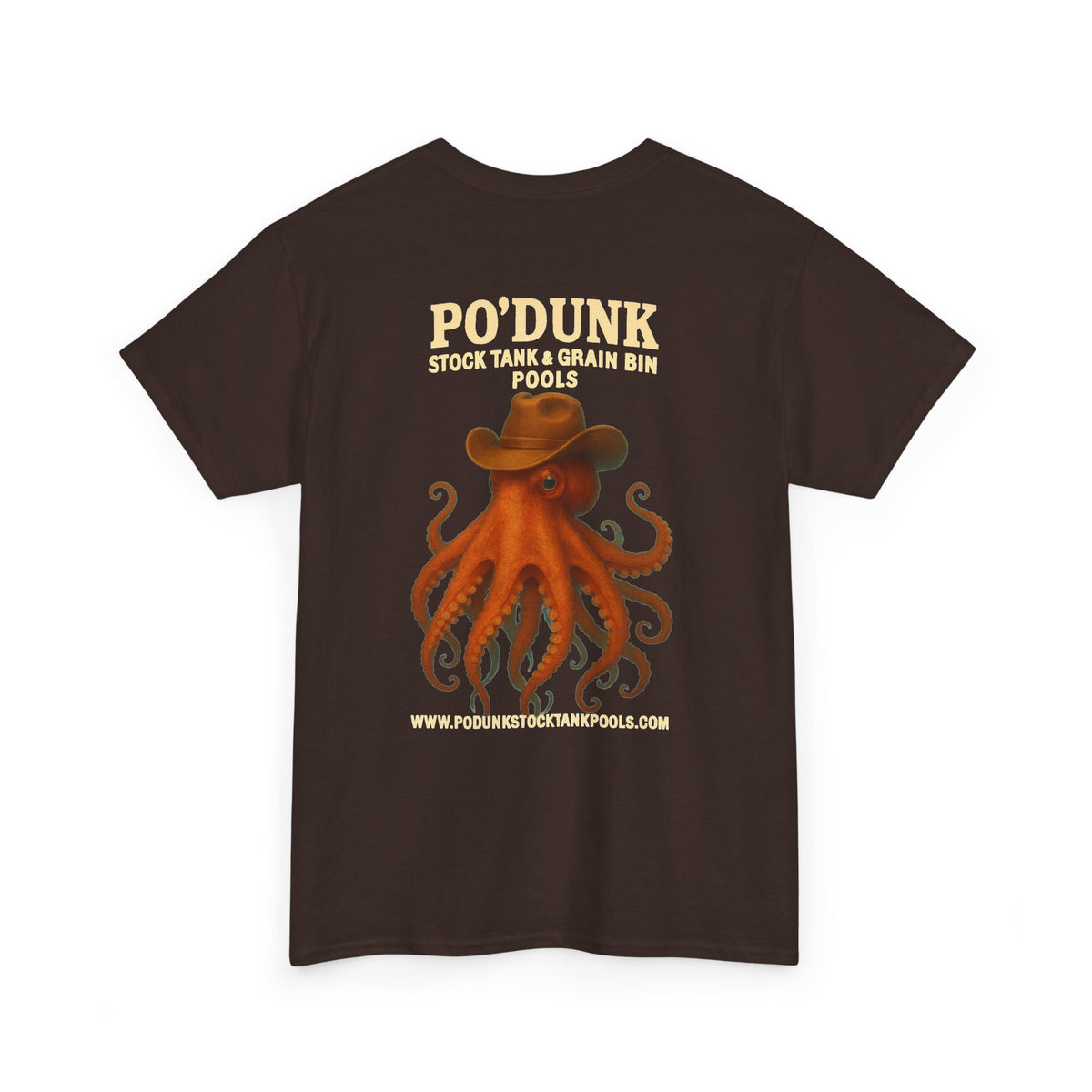 Angry Leon the Octopus Unisex Heavy Cotton Tee