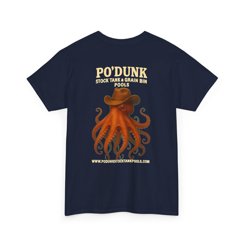 Angry Leon the Octopus Unisex Heavy Cotton Tee