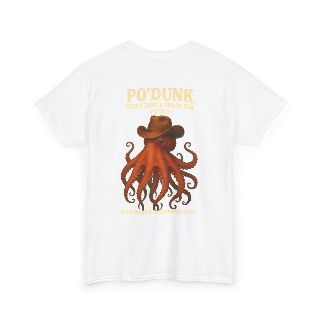 Angry Leon the Octopus Unisex Heavy Cotton Tee