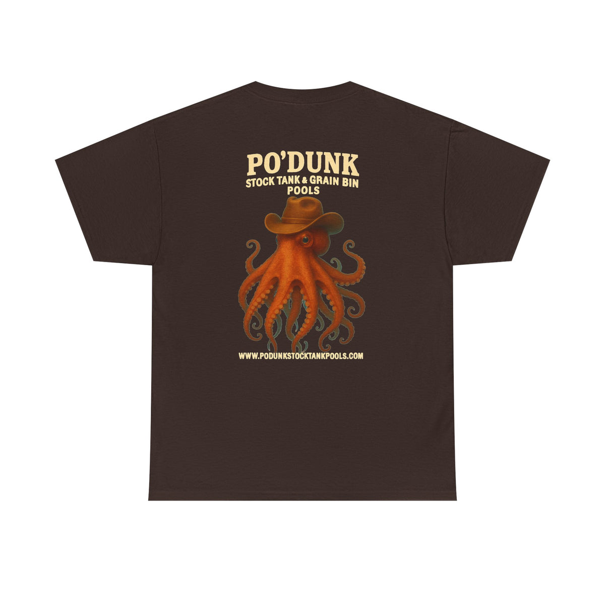 Angry Leon the Octopus Unisex Heavy Cotton Tee