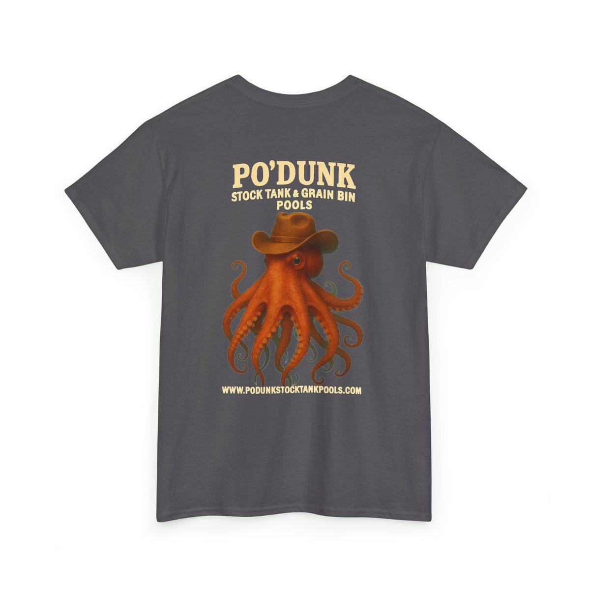 Angry Leon the Octopus Unisex Heavy Cotton Tee