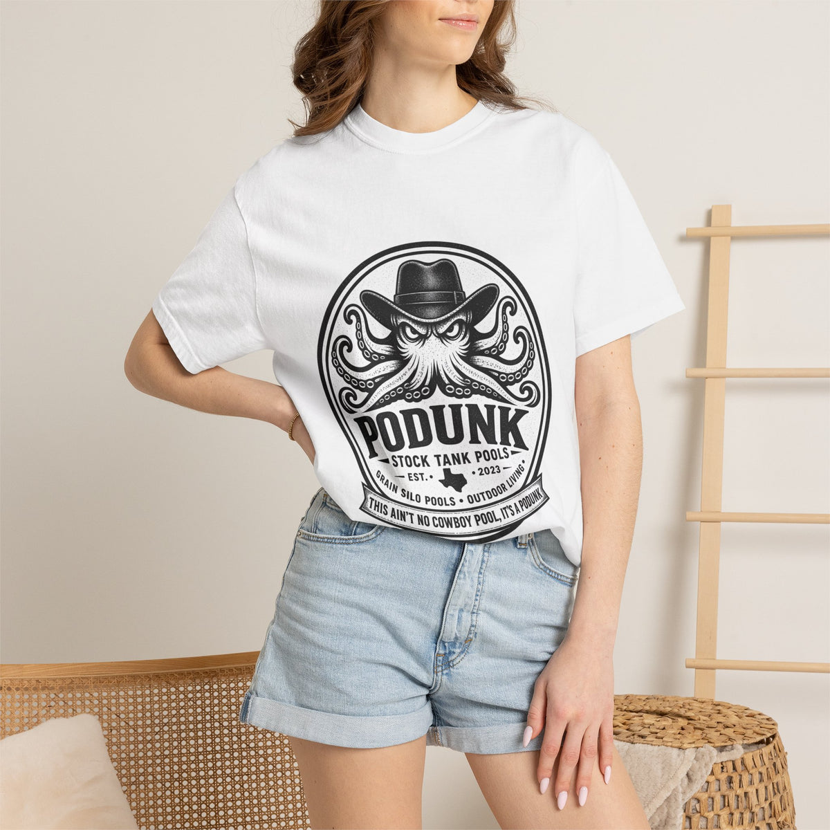 Podunk pools Unisex Garment-Dyed T-shirt