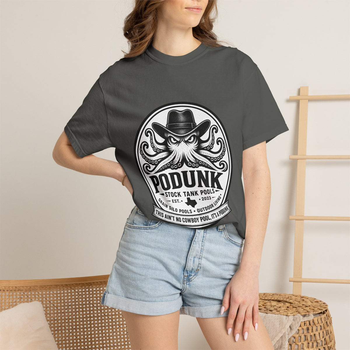 Podunk pools Unisex Garment-Dyed T-shirt