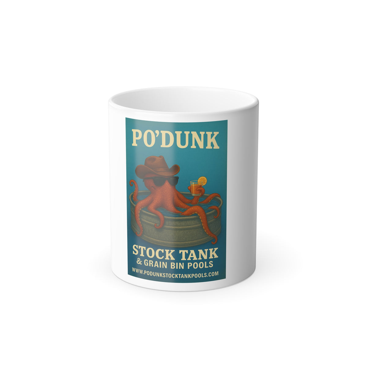 Leon the Octopus Color Morphing Mug, 11oz