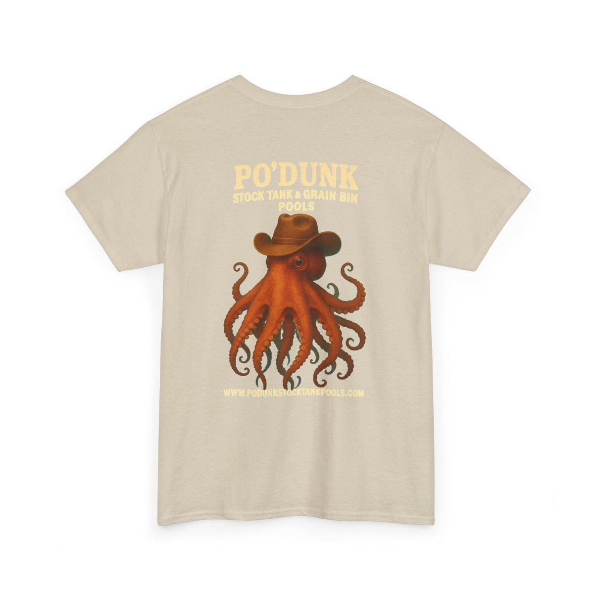 Angry Leon the Octopus Unisex Heavy Cotton Tee