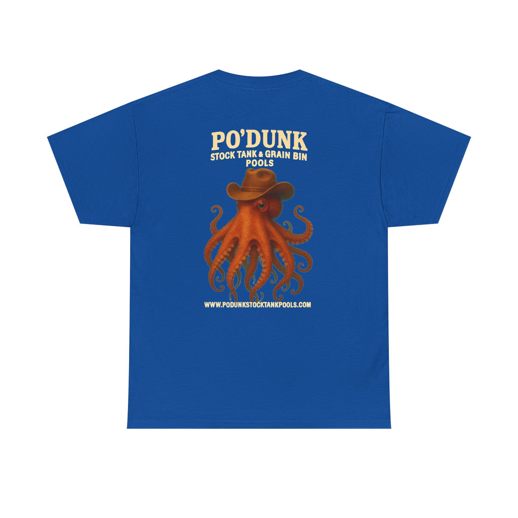 Angry Leon the Octopus Unisex Heavy Cotton Tee