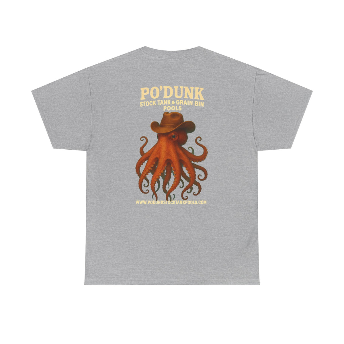 Angry Leon the Octopus Unisex Heavy Cotton Tee