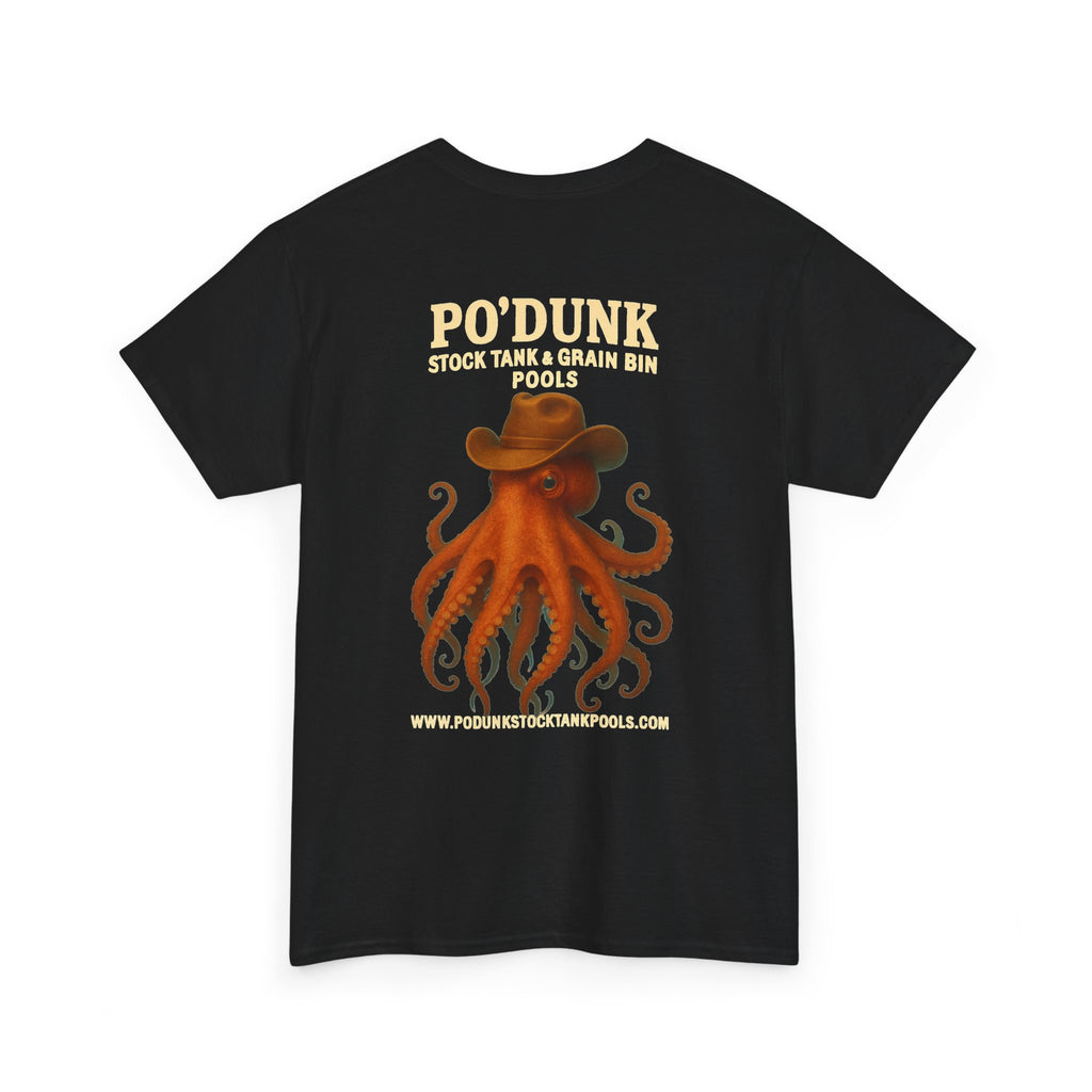 Angry Leon the Octopus Unisex Heavy Cotton Tee