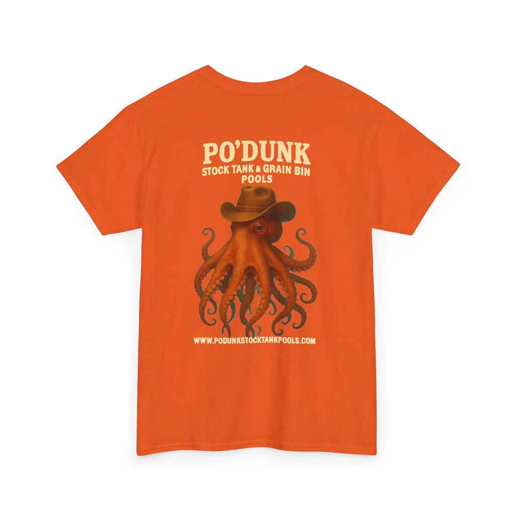 Angry Leon the Octopus Unisex Heavy Cotton Tee