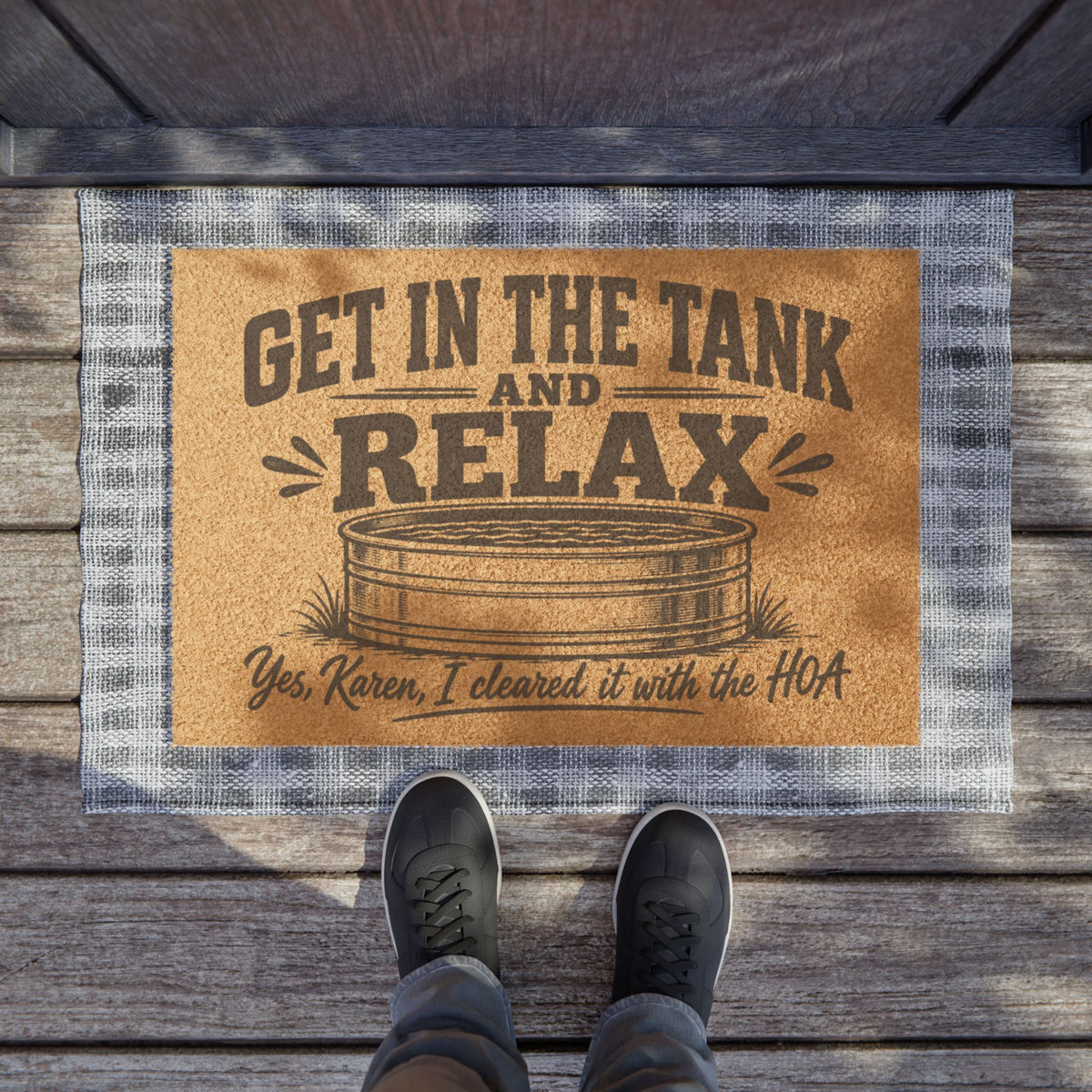 HOA stock tank Doormat
