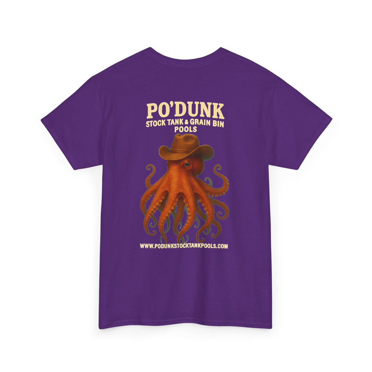 Angry Leon the Octopus Unisex Heavy Cotton Tee
