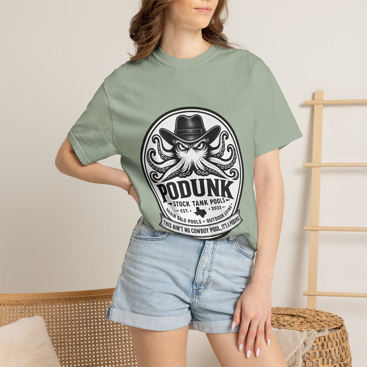 Podunk pools Unisex Garment-Dyed T-shirt
