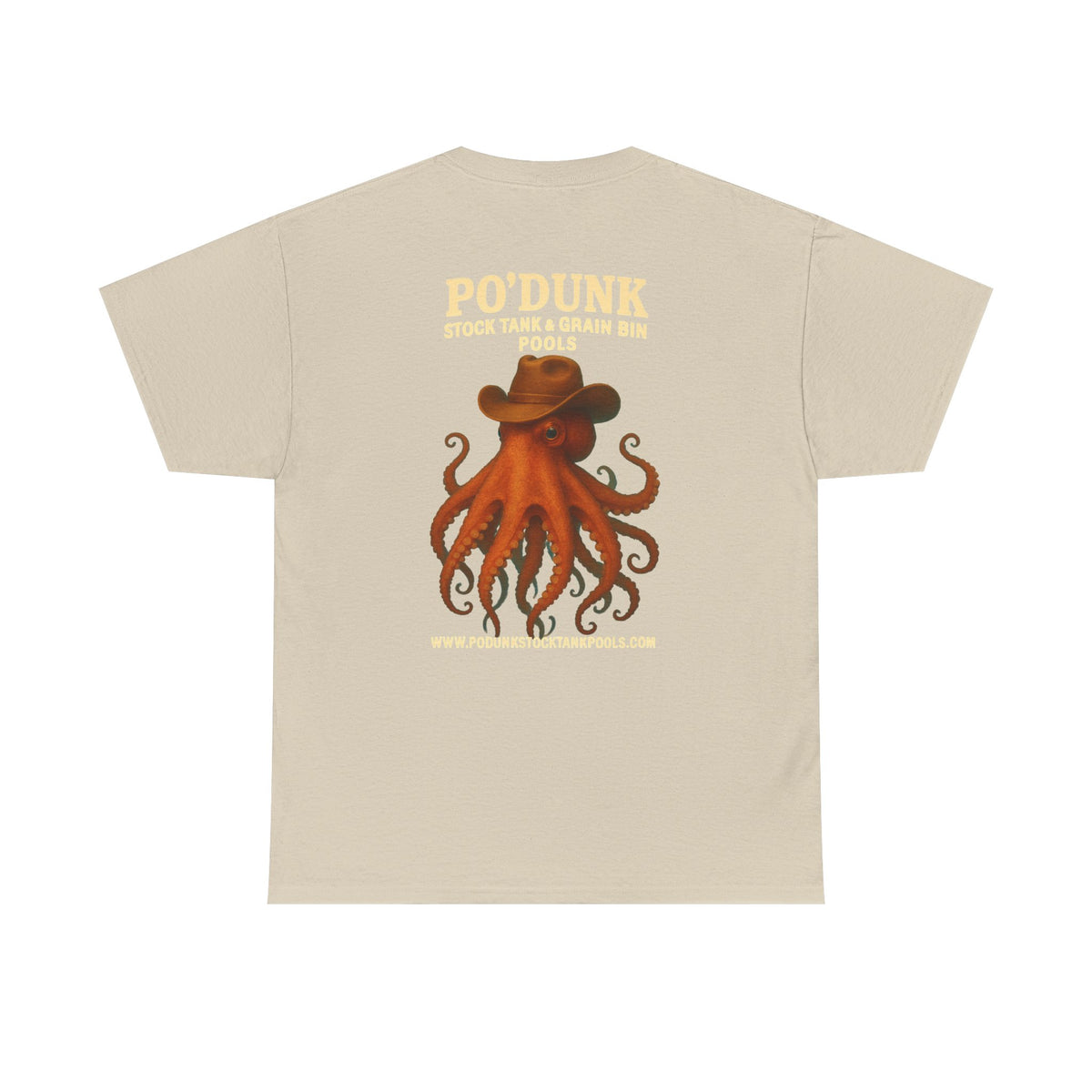 Angry Leon the Octopus Unisex Heavy Cotton Tee