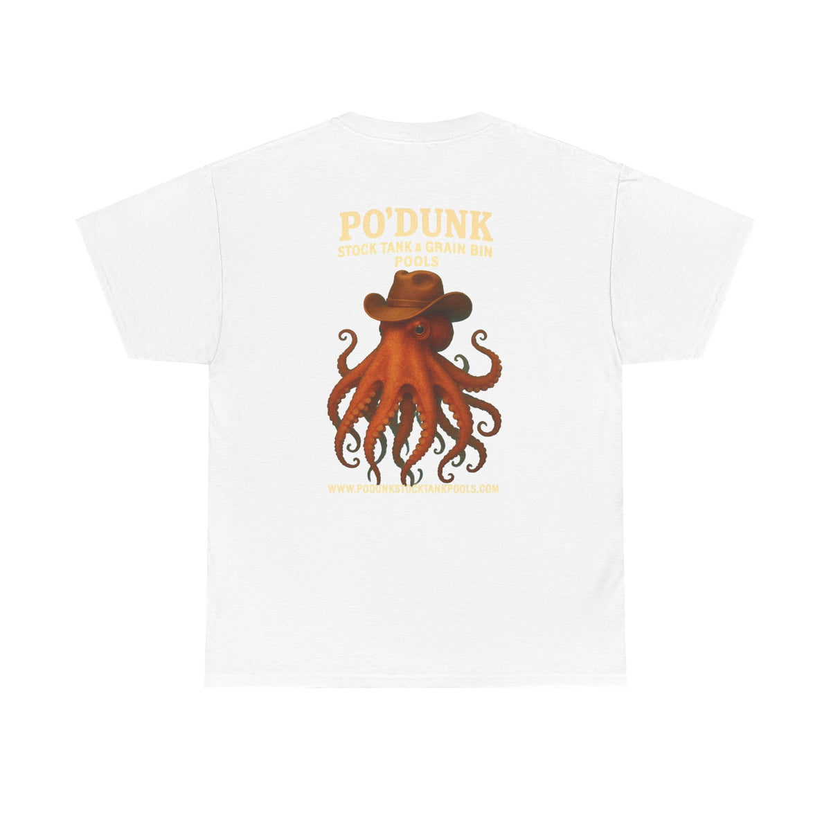Angry Leon the Octopus Unisex Heavy Cotton Tee