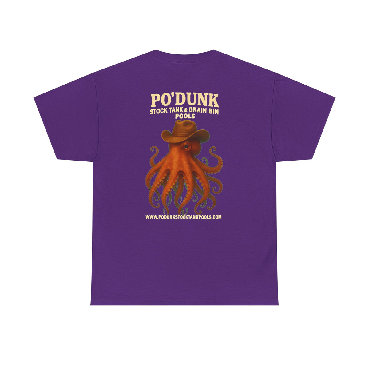 Angry Leon the Octopus Unisex Heavy Cotton Tee