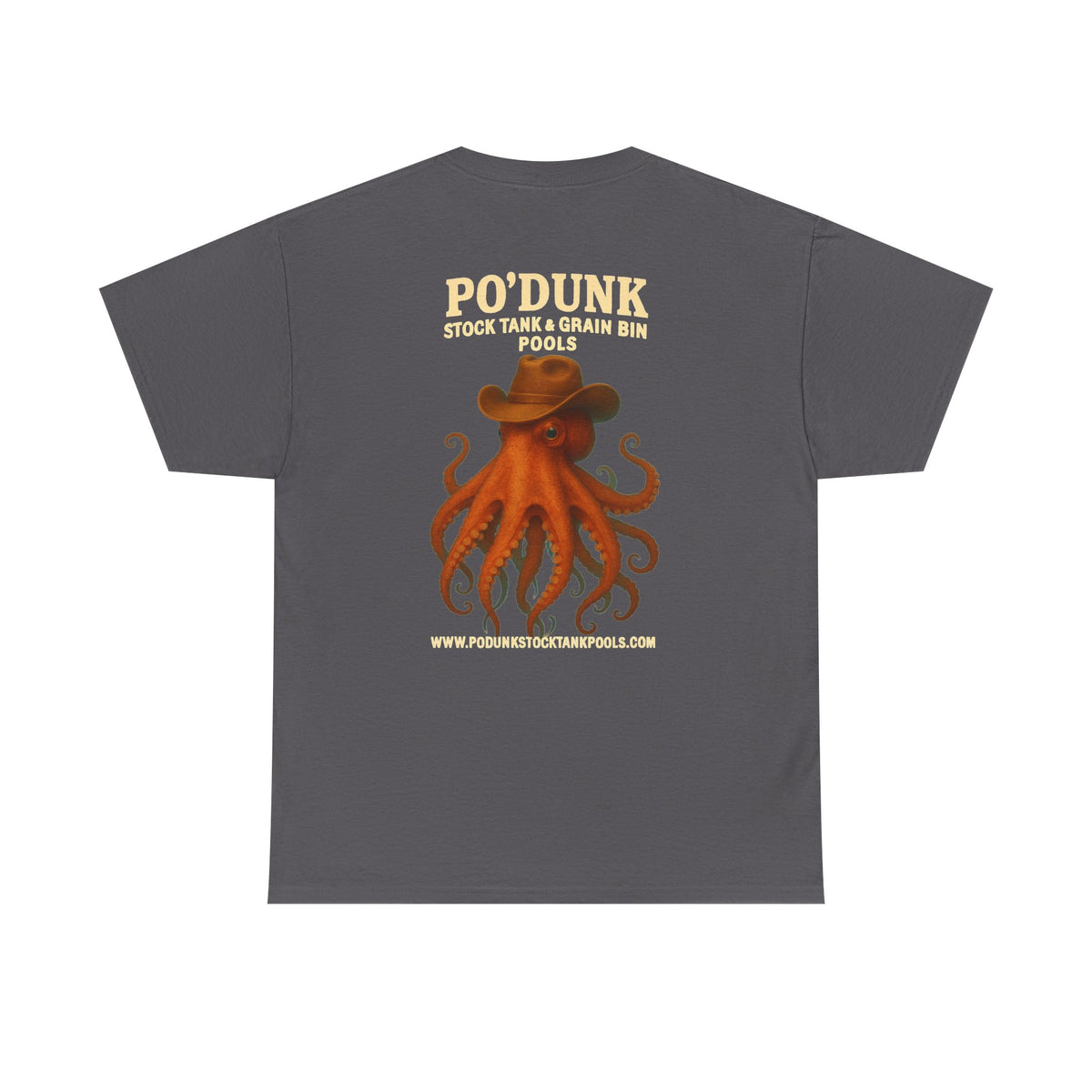 Angry Leon the Octopus Unisex Heavy Cotton Tee